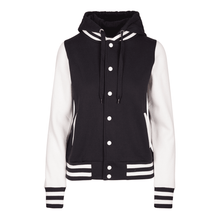 Load image into Gallery viewer, LADIES VARSITY JACKET WITH HOOD - MATCH WITH BUB!