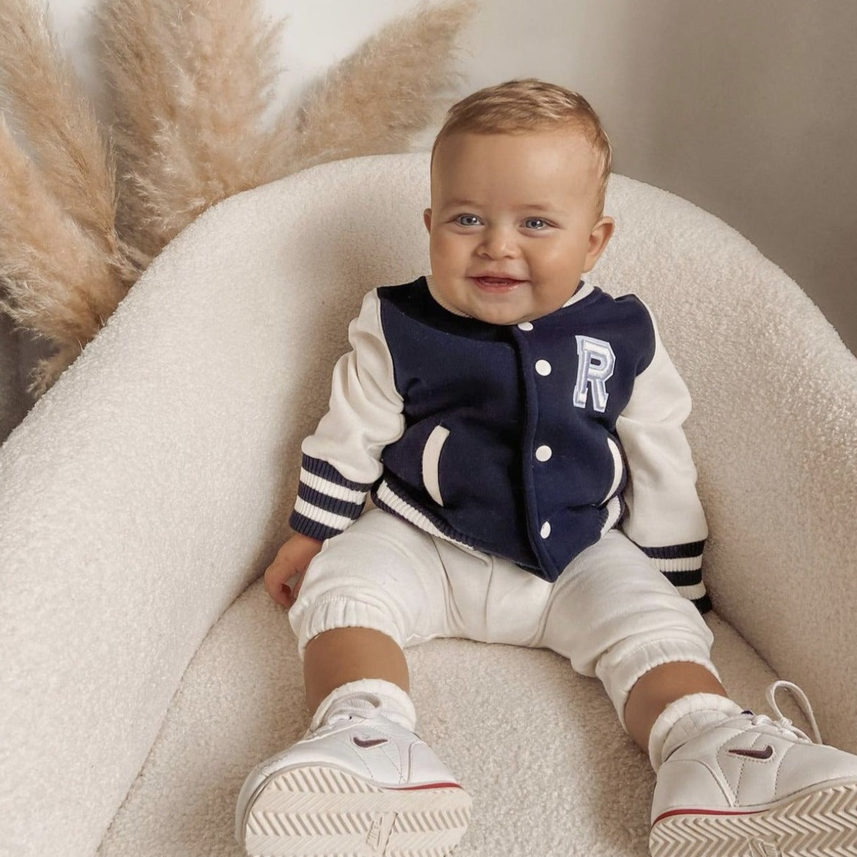 Baby boy letterman best sale jacket