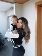 Load image into Gallery viewer, LADIES VARSITY JACKET WITH HOOD - MATCH WITH BUB!